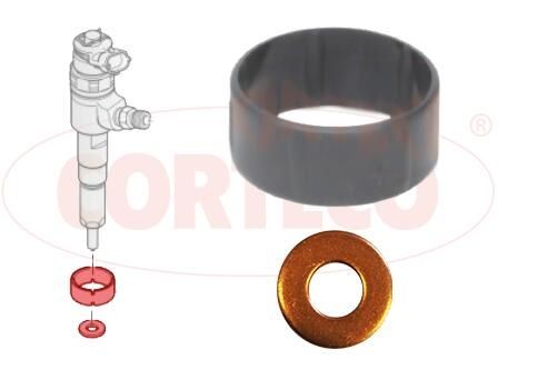 CORTECO Seal Kit, injector nozzle 49445012 CUPRA ATECA CORTECO injector seals 49445012