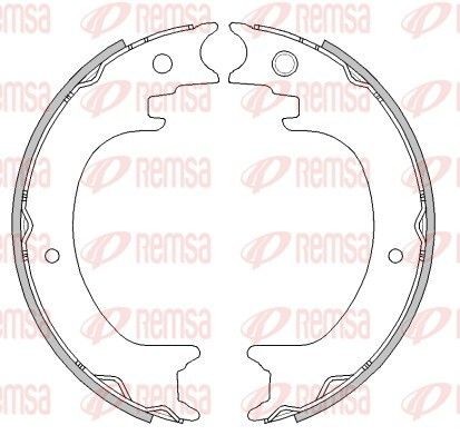 REMSA Piduriklotside komplekt 4279.00 Trummelpiduriklotsid REMSA Dacia DUSTER 4279.00