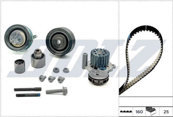 DOLZ Ūdenssūknis + Zobsiksnas komplekts KD156 Ūdens sūkņi + zobsiksnas komplekts DOLZ UP KD156 lēti