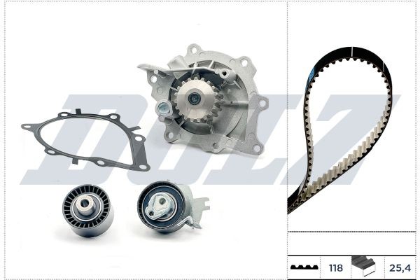 DOLZ Kamremssats med vattenpump KD163 KD163 DOLZ vattenpump + kamremssats Kia SORENTO
