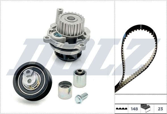 DOLZ Vodné čerpadlo + sada ozubeného remeňa KD166 KD166 DOLZ Vodné čerpadlo + sada ozubeného remeňa Skoda lacné