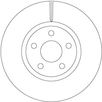 TRW Bremseskive DF6810S DF6810S Bremseskiver TRW FORD TRANSIT CONNECT