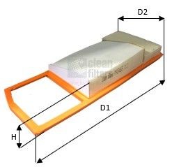 CLEAN FILTER Luftfilter MA3465 MA3465 Luftfilter FIAT FIORINO CLEAN FILTER kaufen