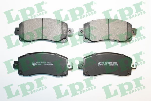 LPR Piduriklotsid 05P2119 05P2119 Piduriklotsid SUBARU BRZ LPR