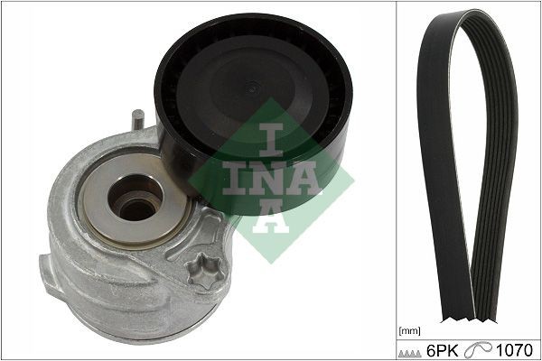 INA Σετ ιμάντων poly-V 529 0420 10 INA 529 0420 10 γνήσια Κιτ ιμάντα κίνησης Citroen C3 Aircross 2 κόστος