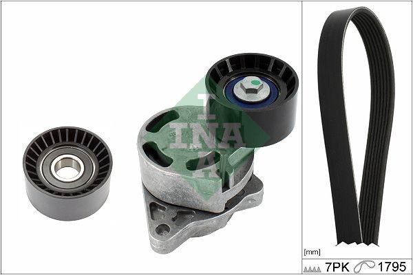 V-Ribbed Belt Set INA 529 0434 10 INA 529 0434 10 Poly v-belt kit Renault MASTER 2009
