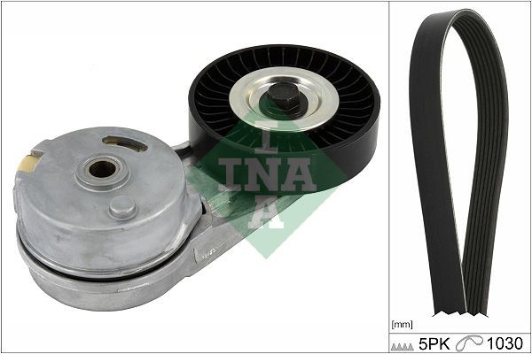 INA Jogo de correias trapezoidais estriadas 529 0460 10 Jogo de correias trapezoidais estriadas INA Fiat PANDA 529 0460 10