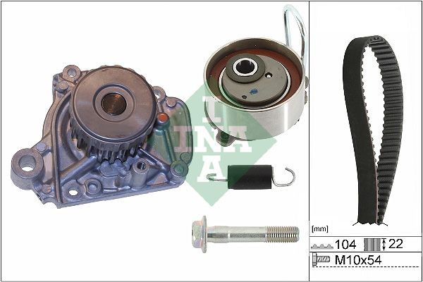 INA Σετ ιμάντα χρονισμού με αντλία νερού 530 0506 31 INA 530 0506 31 γνήσια Σετ ιμάντα χρονισμού με αντλία νερού Honda Civic V Coupe κόστος