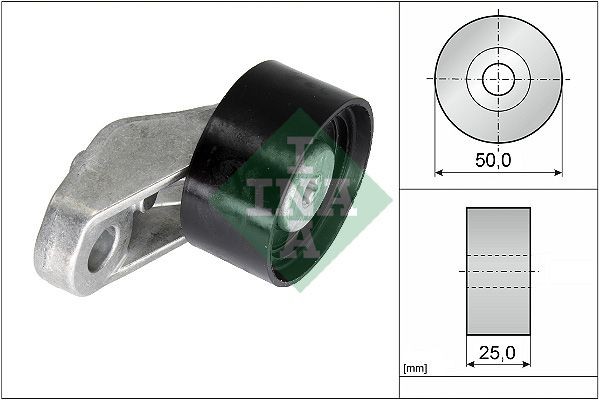 INA Geleiderol, distributieriem 532 0861 10 Seat IBIZA Geleide rol / omdraairol getande riem INA 532 0861 10