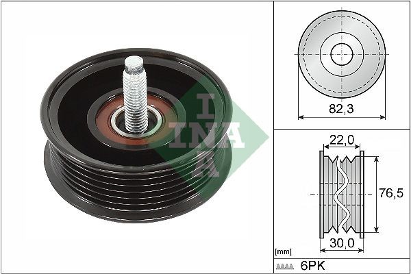 INA Styrrulle, drivrem 532 0922 10 INA 532 0922 10 Löprulle Nissan X-TRAIL kostand