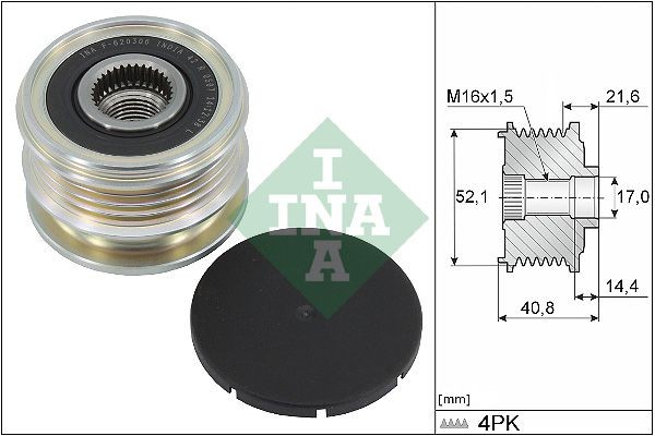 INA Alternator Freewheel Clutch 535 0345 10 INA 535 0345 10 Sandero III (BJI) freewheel clutch alternator price