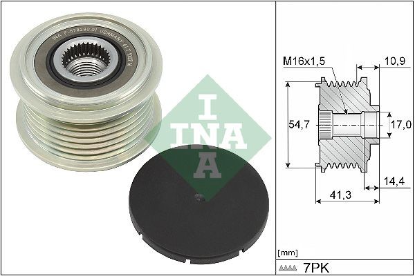 INA Dynamopoelie 535 0351 10 INA 535 0351 10 originele Dynamo poelie Daily V Bus kosten