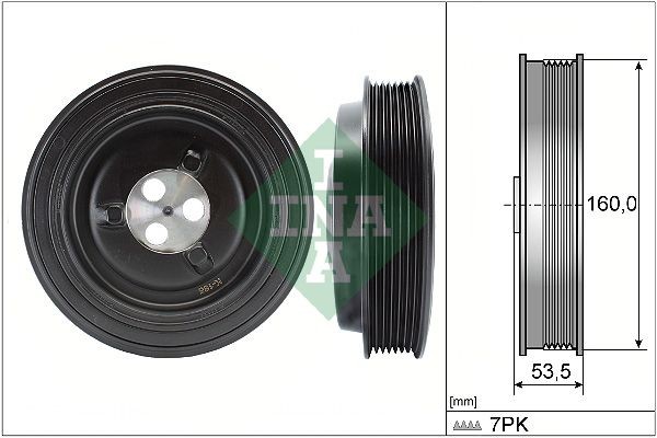 INA Piedziņas skriemelis, Kloķvārpsta 544 0132 10 INA 544 0132 10 Piedziņas skriemelis kloķvārpsta Transit Mk7 Platforma / Šasija (V363) orģinālās cena