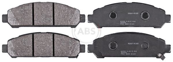 A.B.S. Bremseklodser 35269 A.B.S. 35269 Bremseklodser TOYOTA Venza (_V1_) 2.7 4WD (AGV15_) 184 HK 2008