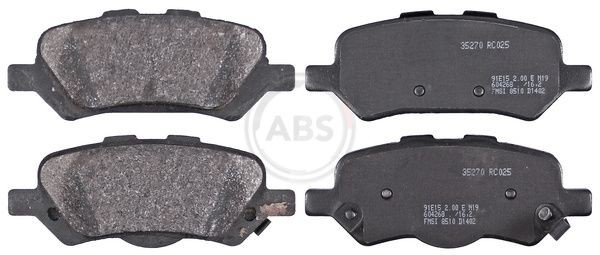 Bremseklodser A.B.S. 35270 A.B.S. 35270 Bremseklods bag og foran Toyota VENZA 2022