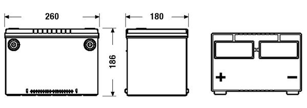 Batteri TUDOR TB708 TUDOR TB708 Bilbatteri Start-Stopp Hummer H2 2002