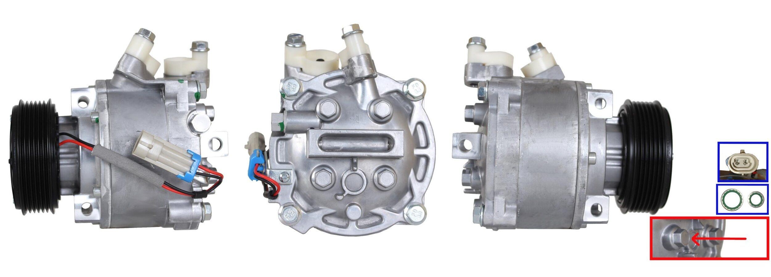 ELSTOCK Compressor, ar condicionado 51-1296 Compressor de ar condicionado ELSTOCK Opel FRONTERA 51-1296