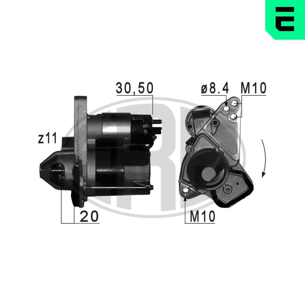 ERA Μίζα 220791A 220791A Μίζα RENAULT SUPER 5 ERA