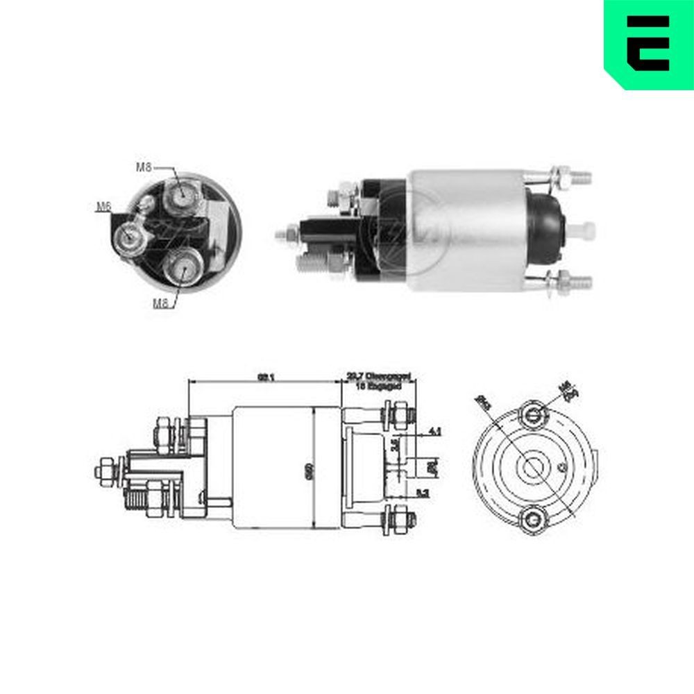 ERA Innslag, starter ZM3708 Magnetbryter starter ERA CLC ZM3708 billige