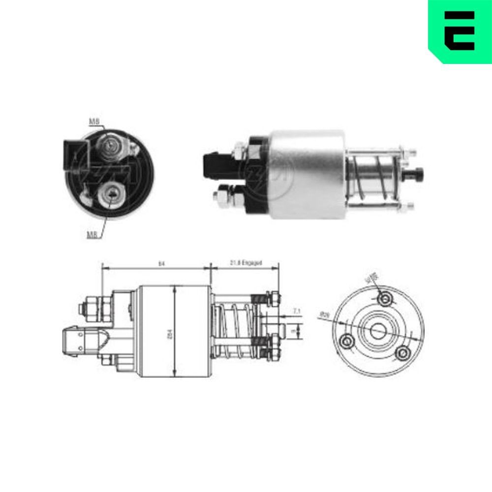 ERA Ievilcējrelejs, Starteris ZM4397 ERA ZM4397 Startera ievilcējrelejs X5 E70 cena