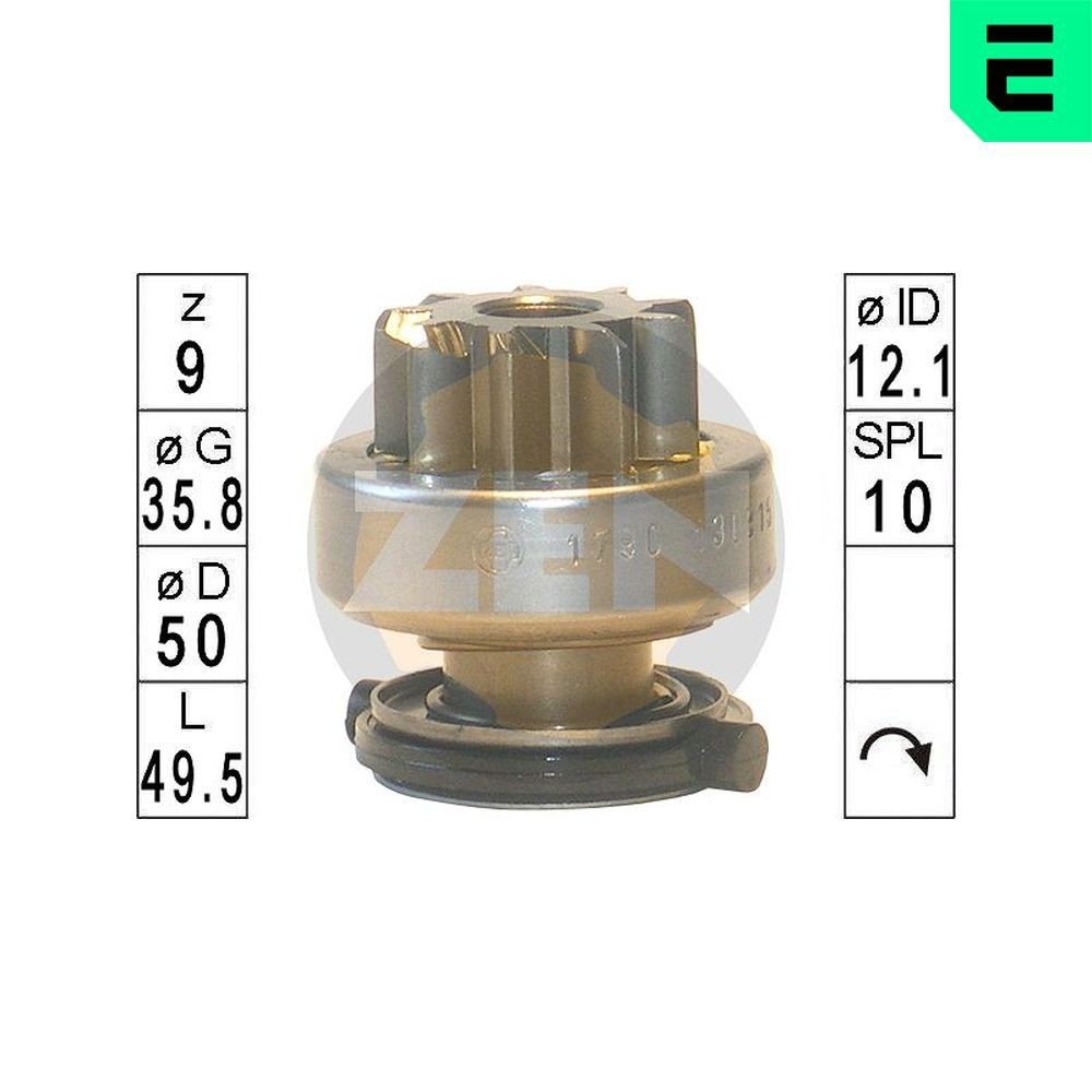ERA Vrijwielaandrijving, starter ZN1790 ZN1790 Vrijwielaandrijving, starter ERA FIAT MULTIPLA