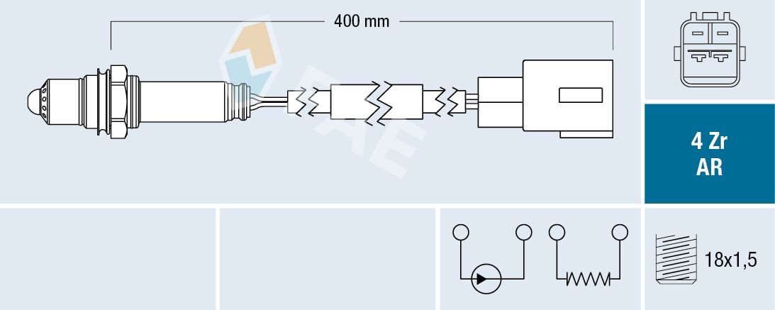 FAE Sonde lambda 75617 Sonde catalyseur FAE MERIVA 75617 pas cher