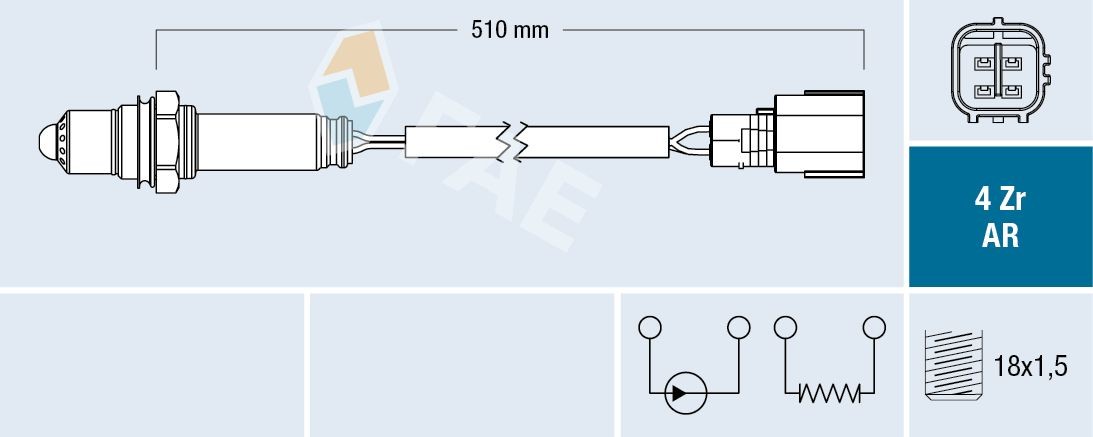 FAE Lambda andur 75618 FAE Lambda andur TOYOTA 75618