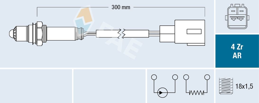 FAE Lambda andur 75621 Lambda andur FAE TOYOTA 75621