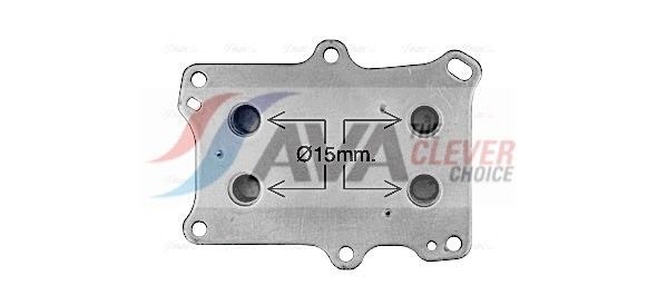 AVA COOLING SYSTEMS Radiador de óleo, óleo do motor AL3153 AVA COOLING SYSTEMS AL3153 Radiador de óleo Abarth 500С Cabrio originais preço