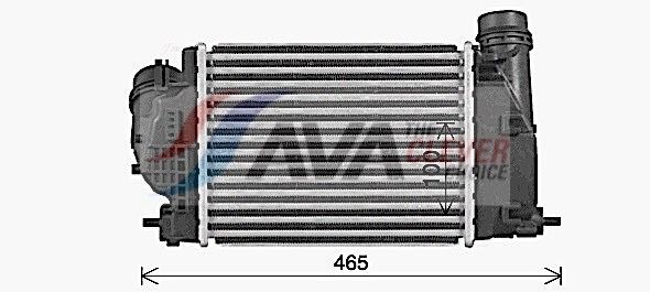 AVA COOLING SYSTEMS Intercooler DN4469 Échangeur de turbo AVA COOLING SYSTEMS CAPTUR DN4469 pas cher