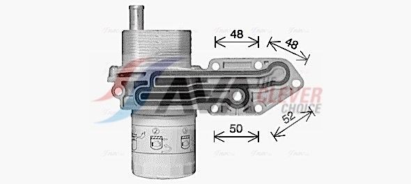AVA COOLING SYSTEMS Chladič motorového oleja FD3684H FD3684H Olejový chladič AVA COOLING SYSTEMS FORD FOCUS