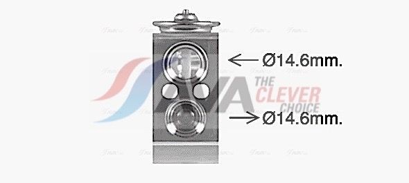 AVA COOLING SYSTEMS AC expansion valve KA1320 AVA COOLING SYSTEMS KA1320 Hyundai Tucson jm expansion valve air conditioning replacement