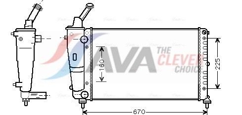 Jäähdyttimen tuuletin AVA COOLING SYSTEMS KA7547 AVA COOLING SYSTEMS KA7547 KIA CERATO 2011 Jäähdyttimen tuuletin