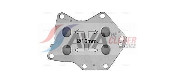 AVA COOLING SYSTEMS Engine oil cooler MS3744 MS3744 AVA COOLING SYSTEMS oil cooler MERCEDES-BENZ CLA
