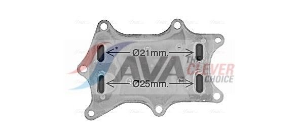 AVA COOLING SYSTEMS Oliekoeler MS3760 Mazda 2 Oliekoeler AVA COOLING SYSTEMS MS3760