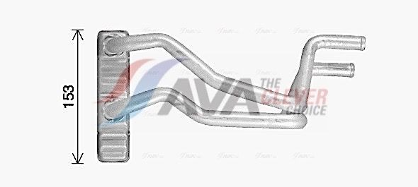 Kachelradiateur, interieurverwarming AVA COOLING SYSTEMS MT6287 AVA COOLING SYSTEMS MT6287: Voorverwarmer interieurverwarming Mitsubishi OUTLANDER 2004