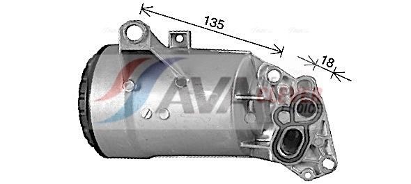 AVA COOLING SYSTEMS Moottoriöljyn jäähdytin RT3660H RT3660H AVA COOLING SYSTEMS Öljynjäähdytin CHRYSLER