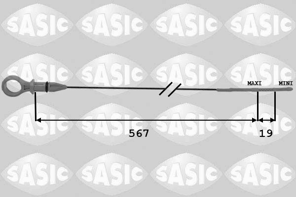 SASIC Oliepeilstok 1940018 1940018 Oliepeilstok JEEP RENEGADE SASIC