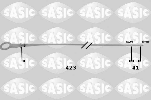 SASIC Oil Dipstick 1944003 SASIC 1944003 genuine Dacia Logan LS oil level dipstick price