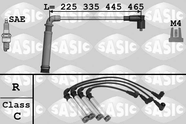 SASIC Bougiekabels 9286044 9286044 Bougiekabel SASIC MINI Cabrio