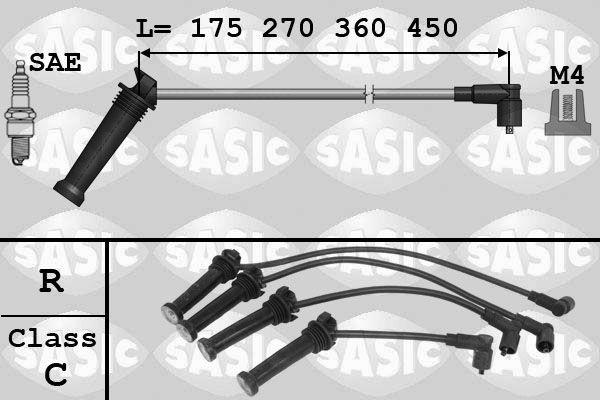SASIC Zündleitungssatz 9286049 Zündkabel SASIC Tesla MODEL 3 9286049