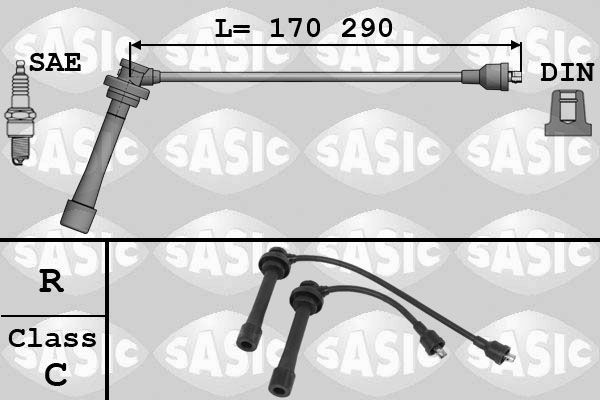 SASIC Zündleitungssatz 9286062 Zündleitungssatz SASIC MODEL 3 9286062 günstig
