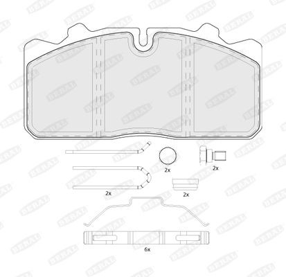 BERAL Bromsbelägg BCV29088TK RENAULT bromsbelägg sport BERAL BCV29088TK
