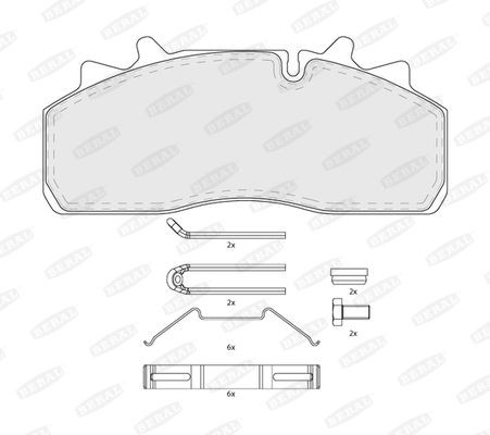 BERAL Bremseklodser BCV29159TK BCV29159TK Sports bremseklodser TOYOTA AURIS BERAL