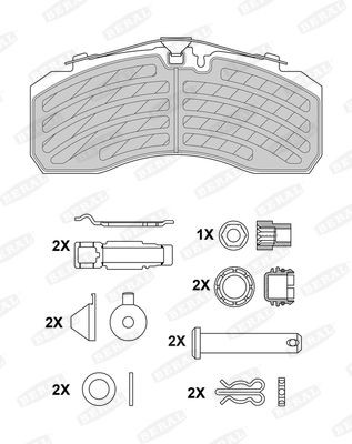 BERAL Bromsbelägg BCV29253BK BCV29253BK BERAL Bromsbelägg Peugeot