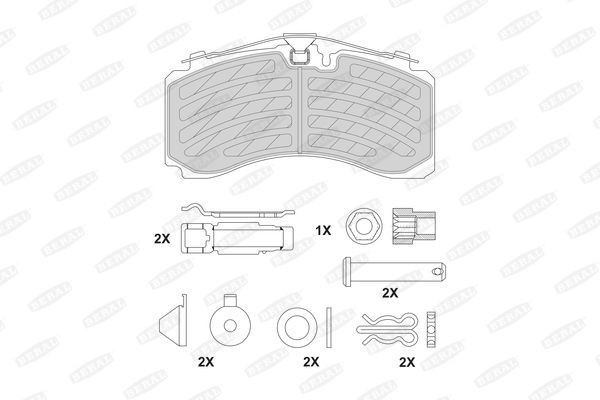 BERAL Bremseklodser BCV29319TK Sports bremseklodser BERAL Toyota AURIS BCV29319TK