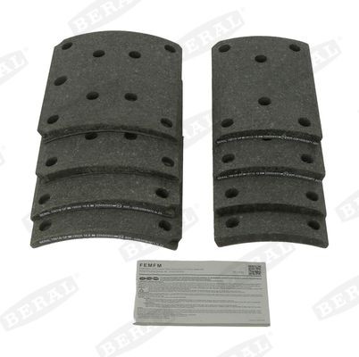 BERAL Bremžu uzliku kompl., Trumuļu bremzes KBL19505.1-1561 Bremžu loku stāvbremze BERAL Mercedes-Benz 100 KBL19505.1-1561