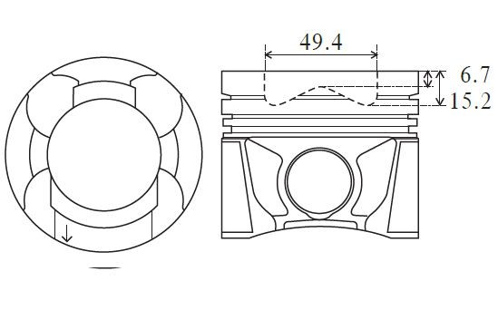 FAI AutoParts Êmbolo PK23-000 FAI AutoParts PK23-000 Êmbolo motor Nissan Almera N16 preço