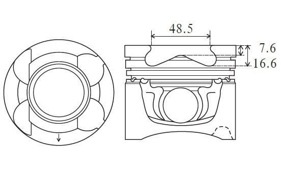 FAI AutoParts Kolv PK27-050 FAI AutoParts PK27-050 Kolv