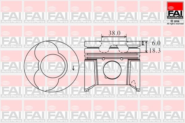 Kolvid FAI AutoParts PK5-000 FAI AutoParts PK5-000: Kolvid Suzuki GRAND VITARA 2025